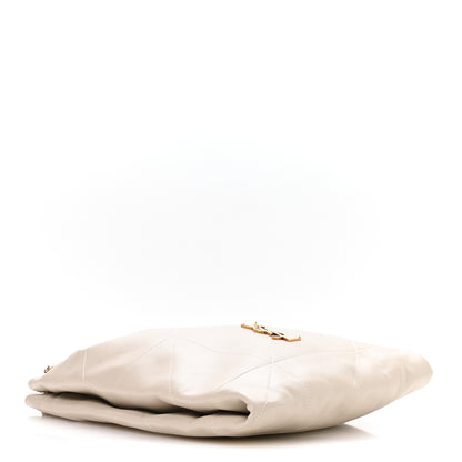 Saint Laurent Lambskin Matelasse Monogram Medium Jamie 4.3 Pochon Blanc Vintage 5 of 11