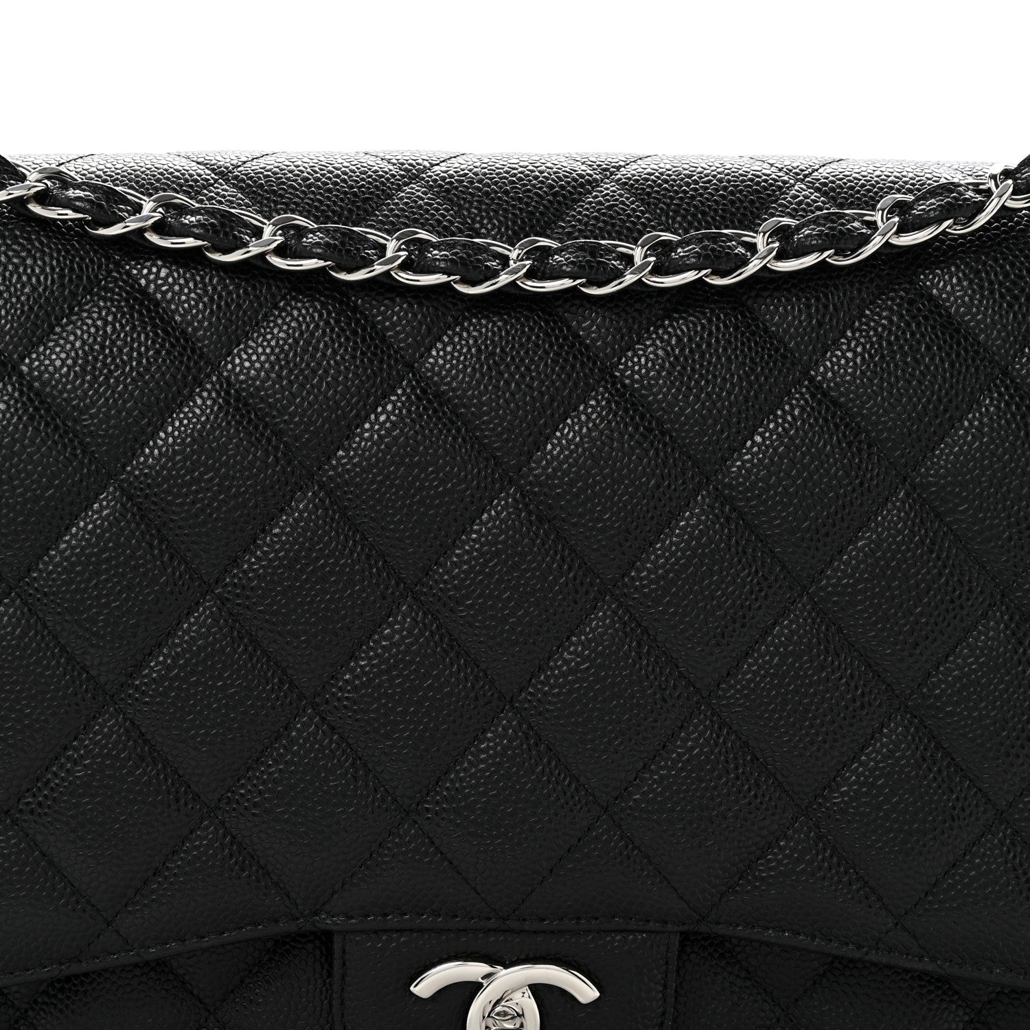 Chanel Caviar Quilted Maxi Double Flap Black 8 of 15