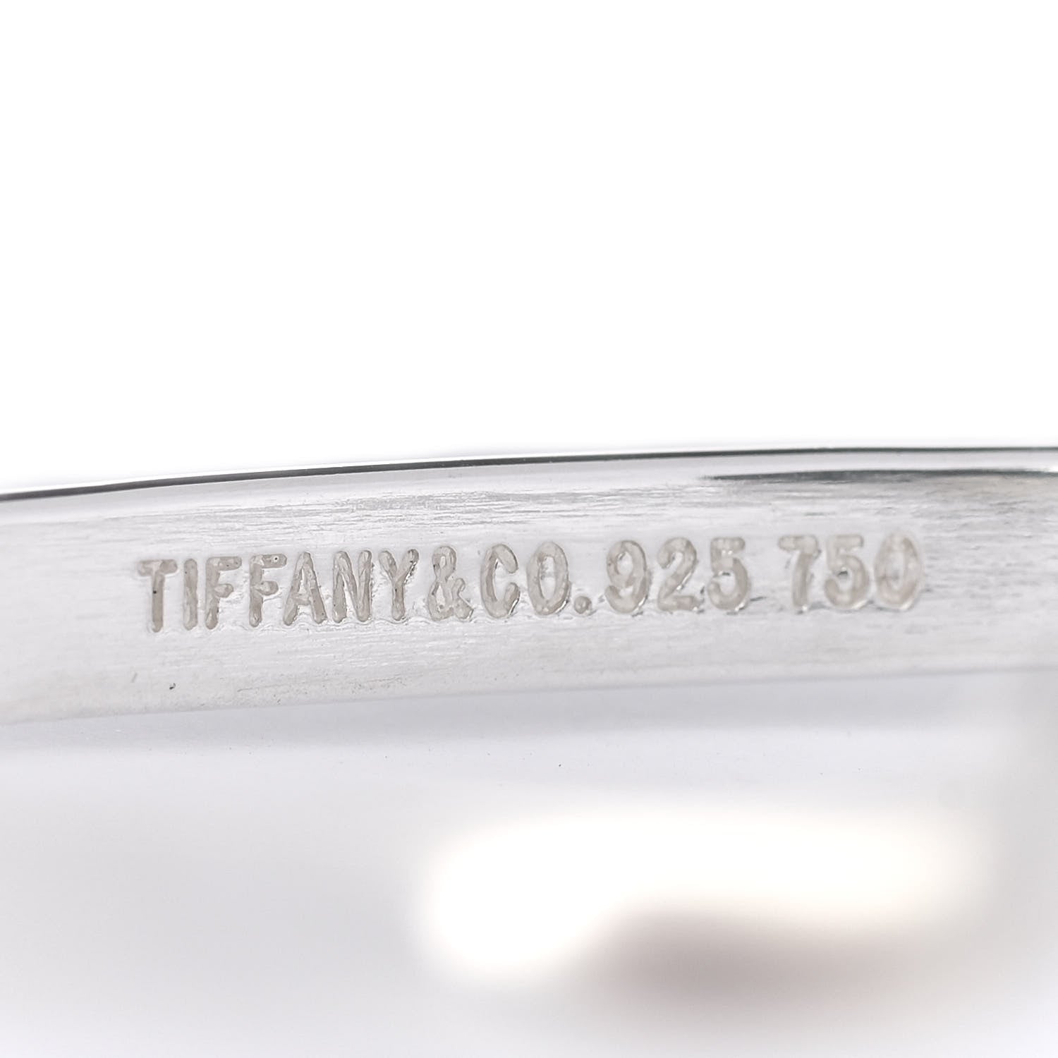 Tiffany Sterling Silver 18K Yellow Gold Hook Eye Bangle Bracelet 4 of 4