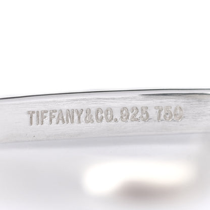 Tiffany Sterling Silver 18K Yellow Gold Hook Eye Bangle Bracelet 4 of 4