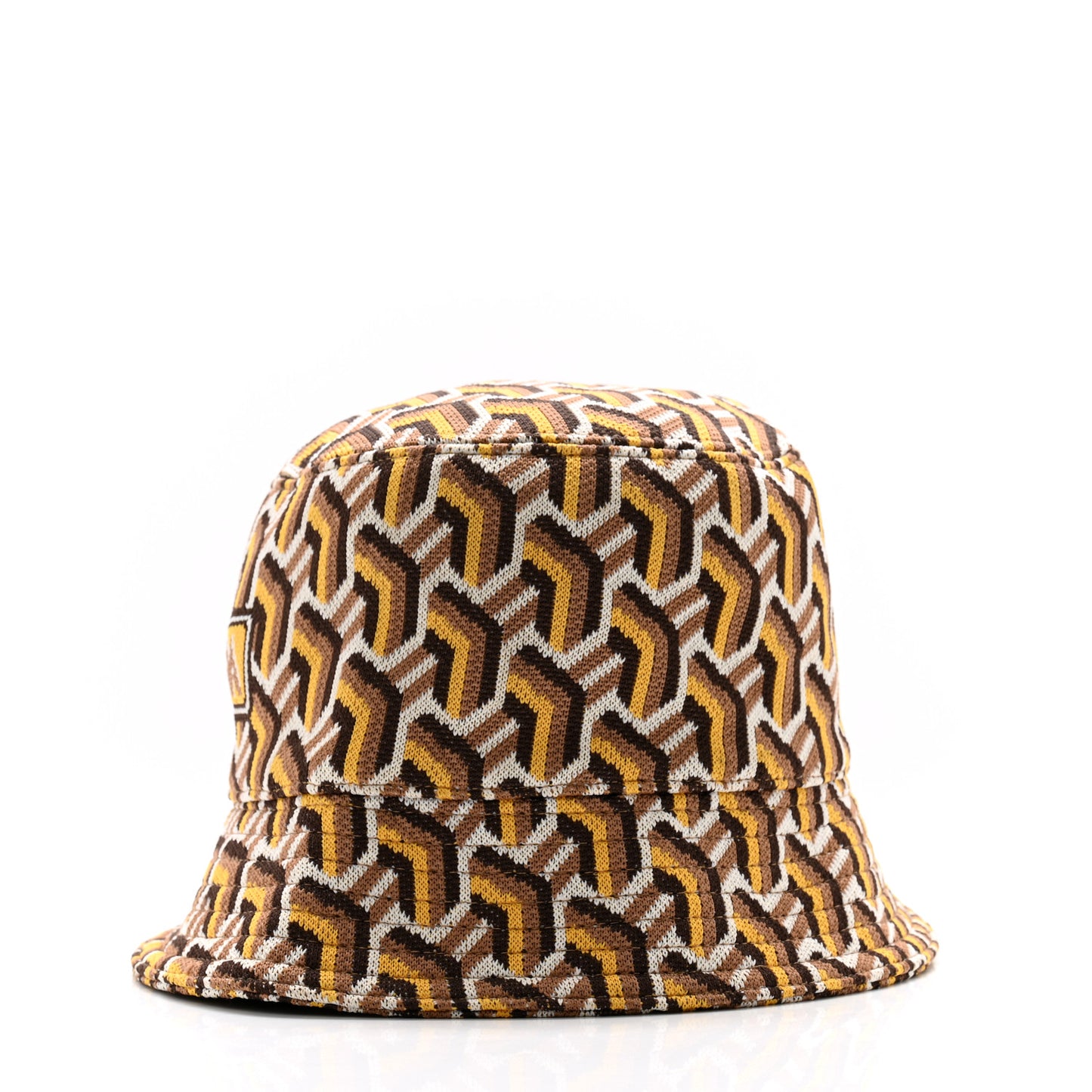 Shetland Chevron Racing Logo Womens Bucket Hat S Brown Multicolor