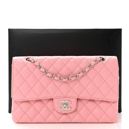 Chanel Caviar Quilted Medium Double Flap Pink 13 of 13