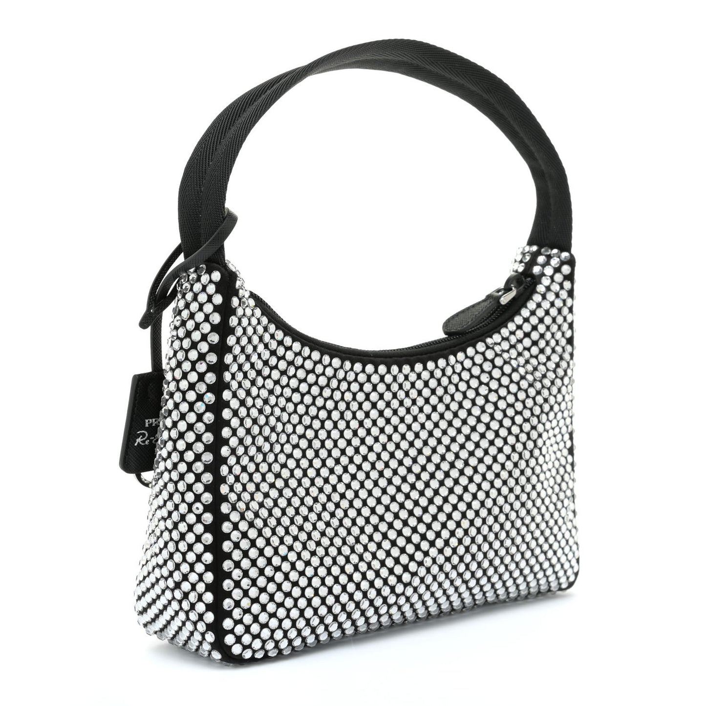 Satin Crystal Mini Re-Edition 2000 Bag Cristal