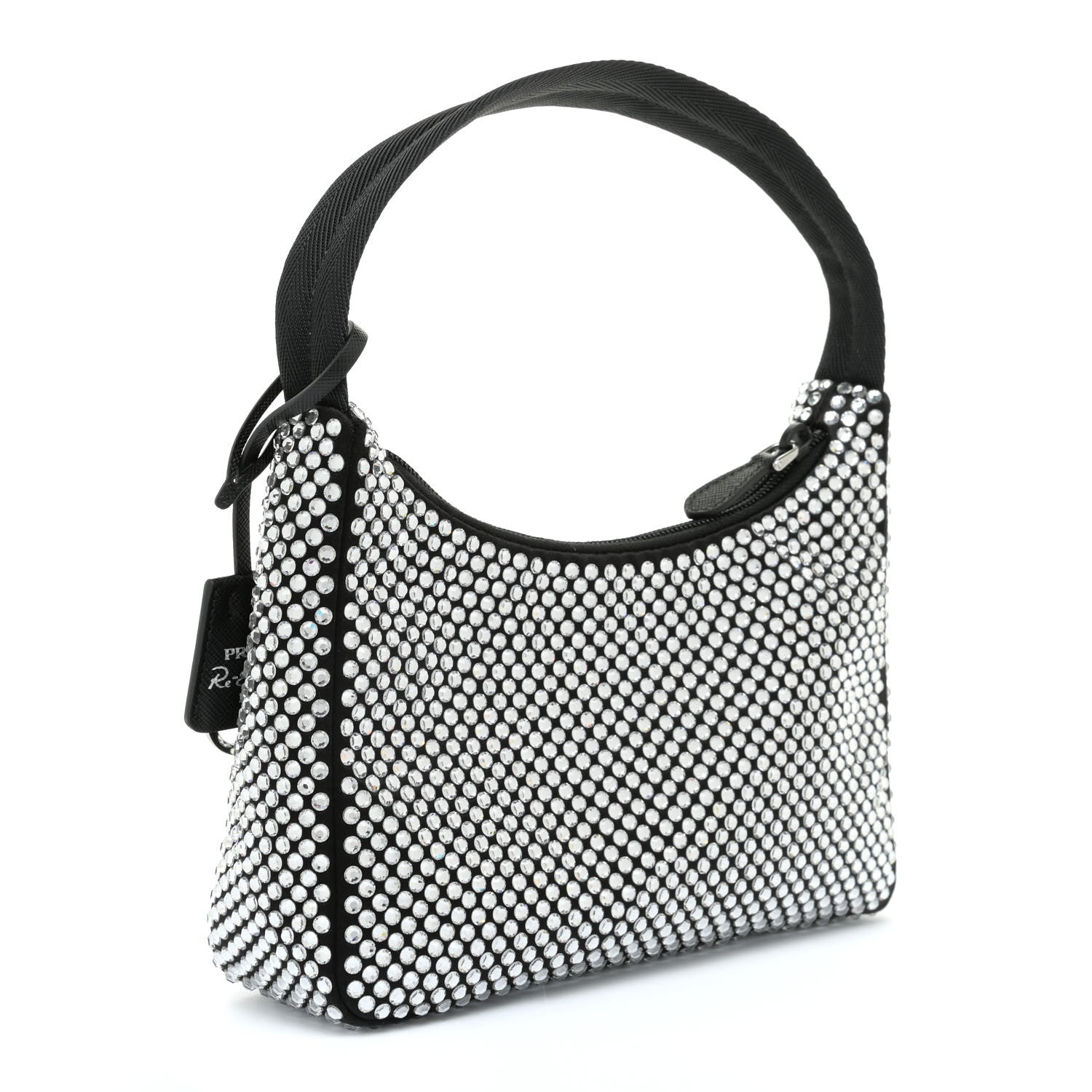 Prada Satin Crystal Mini Re-Edition 2000 Bag Cristal 3 of 11