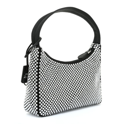 Prada Satin Crystal Mini Re-Edition 2000 Bag Cristal 3 of 11