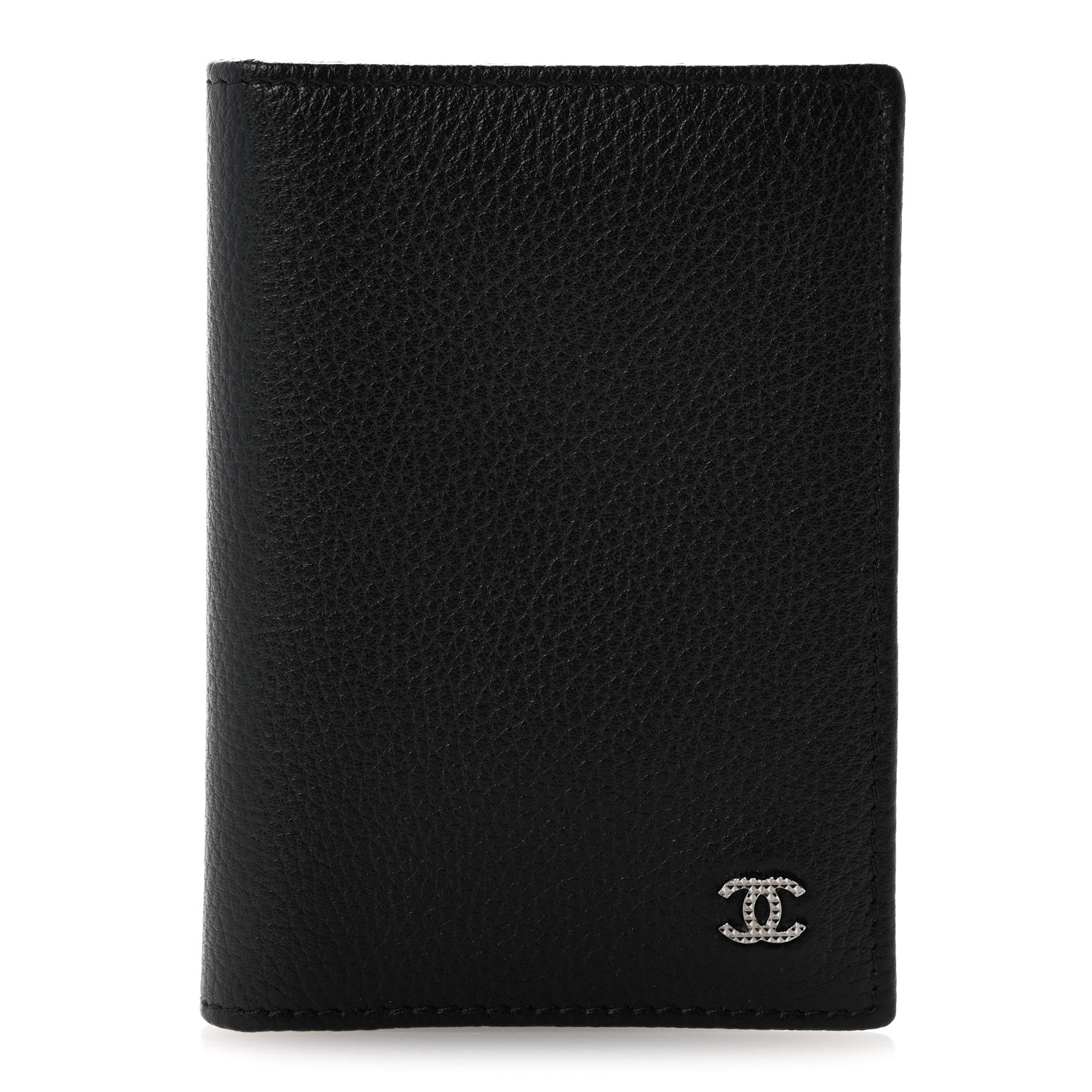 Chanel Grained Calfskin Brilliant Card Holder Black 1 of 7