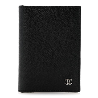 Chanel Grained Calfskin Brilliant Card Holder Black 1 of 7