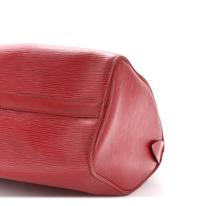 Louis Vuitton Epi Speedy 25 Castillan Red 10 of 12