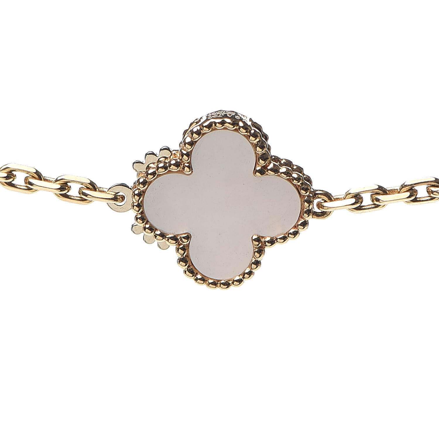 Van Cleef & Arpels 18K Yellow Gold Mother of Pearl 11 Motifs Magic Alhambra Necklace 4 of 7