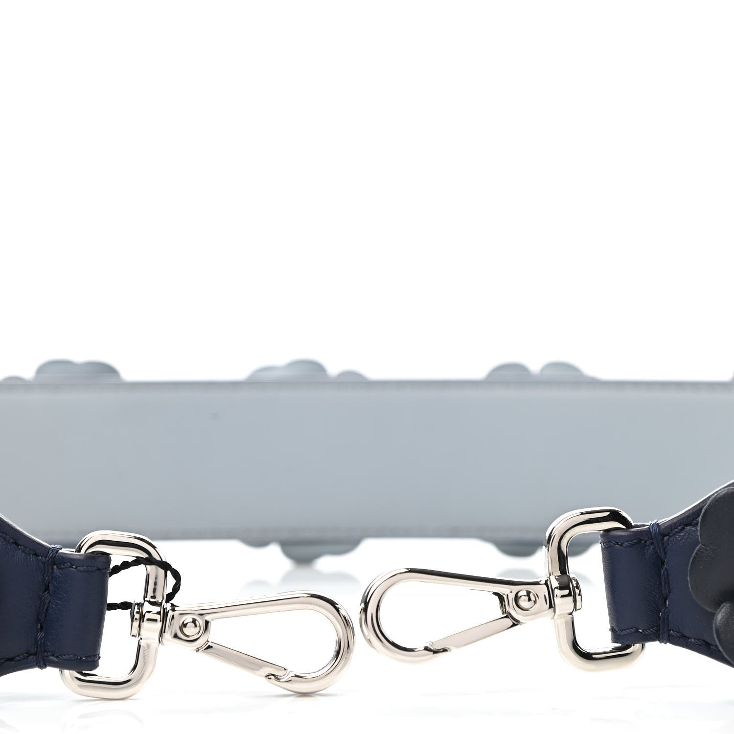 Fendi Vitello Dolce Flowerland Bi-Color Studded Strap You Blueberry Azzurro Polvere Multicolor 5 of 5