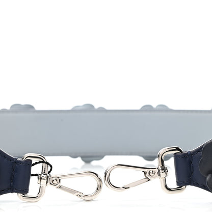 Fendi Vitello Dolce Flowerland Bi-Color Studded Strap You Blueberry Azzurro Polvere Multicolor 5 of 5