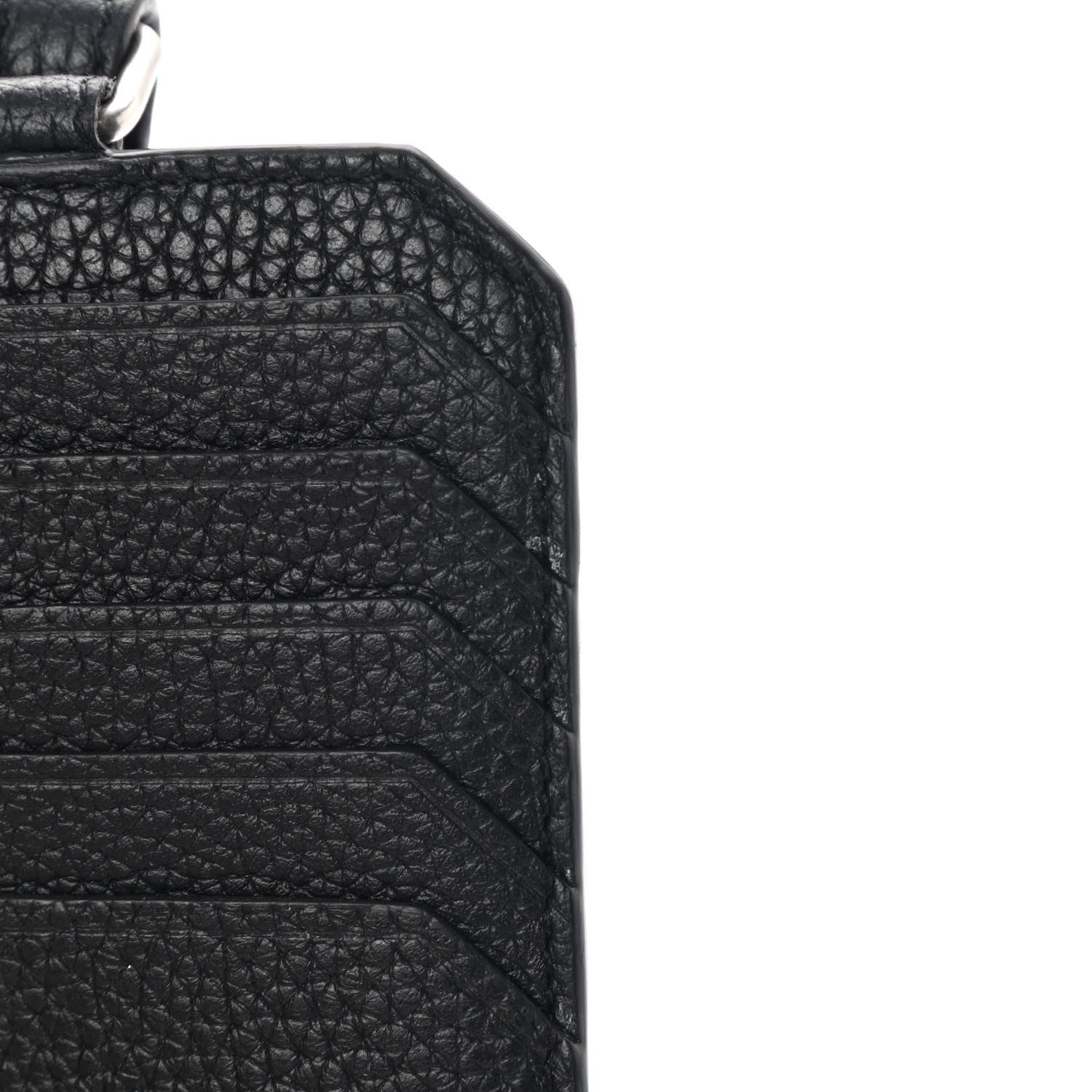 Saint Laurent Calfskin Zip Pouch Card Holder Strap Black 7 of 7