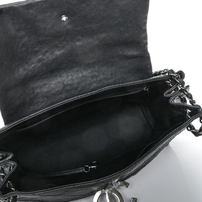 Chanel Calfskin Quilted Large Hamptons Flap Black 5 of 7