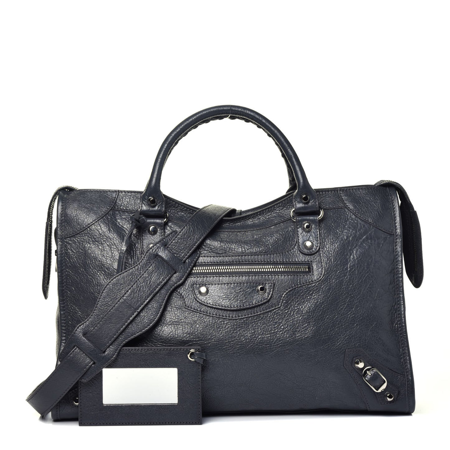 Agneau Classic Silver Hardware City Gris Fossile