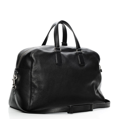 Gucci Pebbled Calfskin Soho Carry On Duffle Black 3 of 7