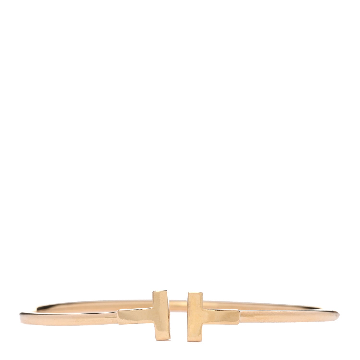 Tiffany 18K Yellow Gold T Wire Bracelet 1 of 4