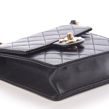 Chanel Lambskin Quilted Chic Pearls Flap Black 8 of 9