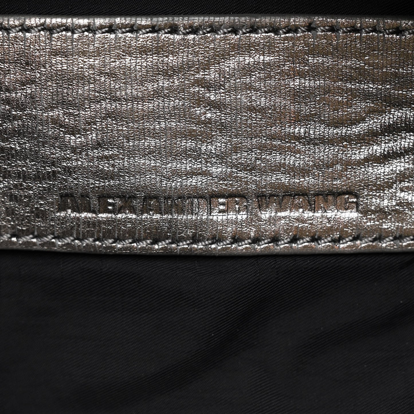 Metallic Pleated Calfskin Hilary Tote Silver