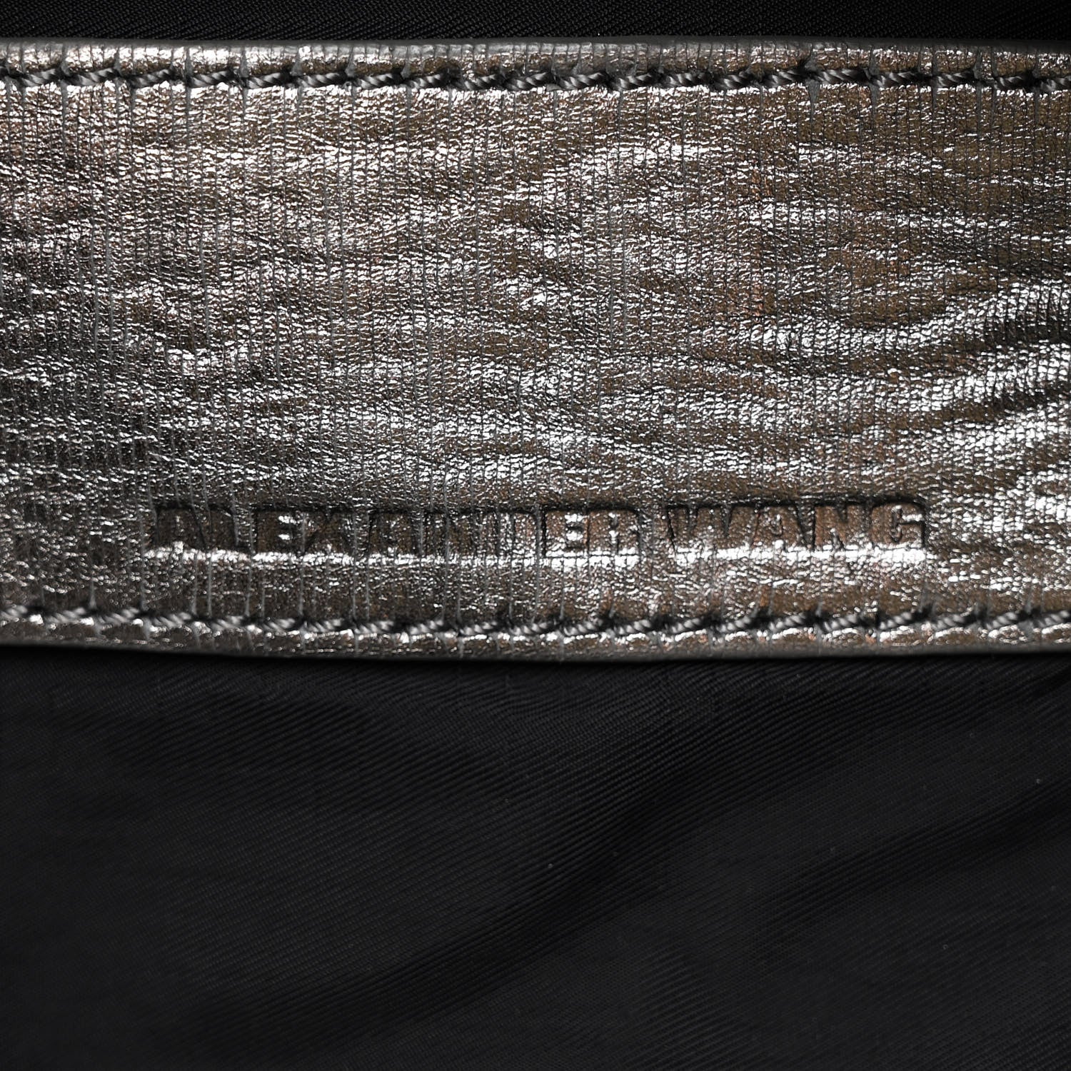 Alexander Wang Metallic Pleated Calfskin Hilary Tote Silver 6 of 11