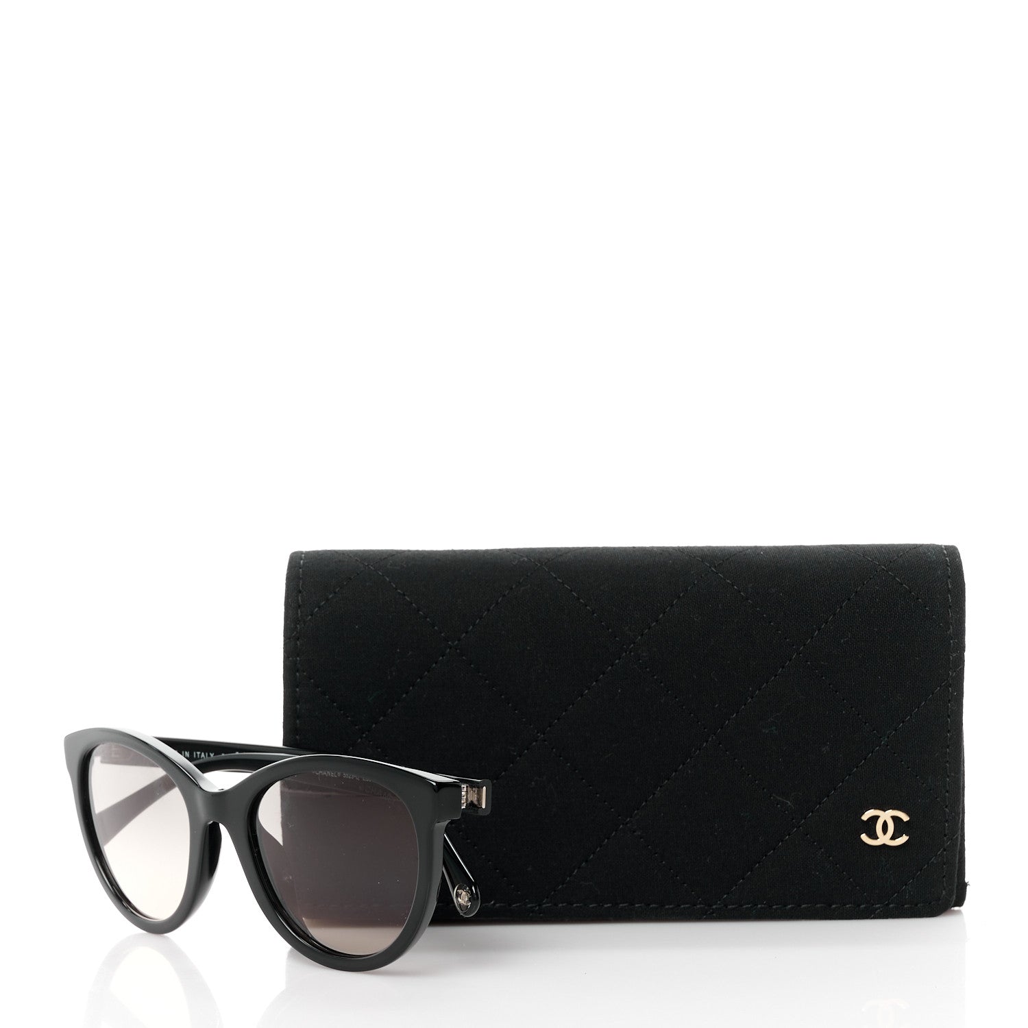 Chanel Acetate Sunglasses 5523-U Black 2 of 8