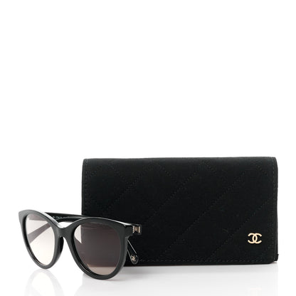 Chanel Acetate Sunglasses 5523-U Black 2 of 8