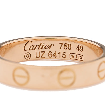Cartier 18K Pink Gold 3.5mm LOVE Wedding Band Ring 49 5 4 of 4