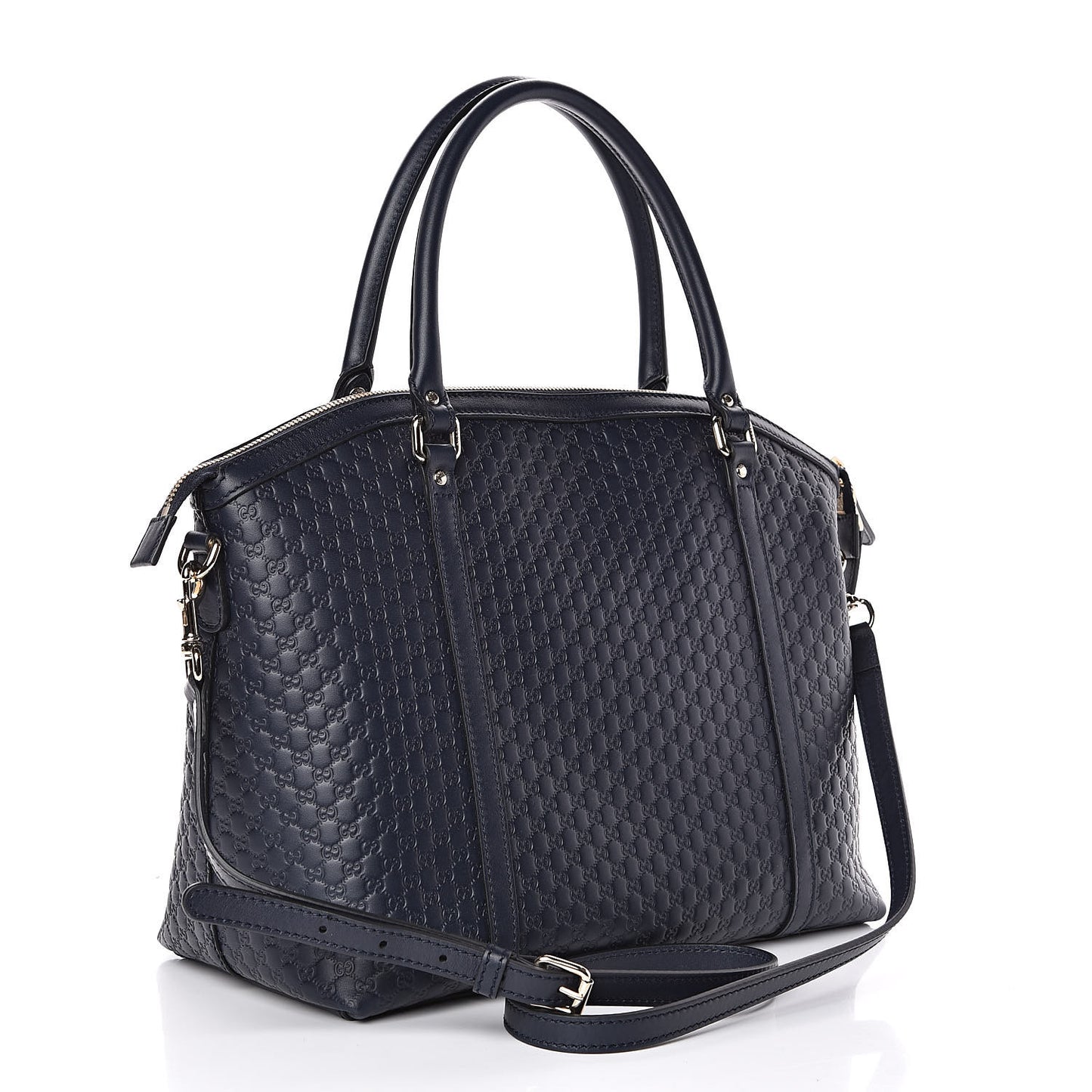 Soft Microguccissima Dome Satchel Navy