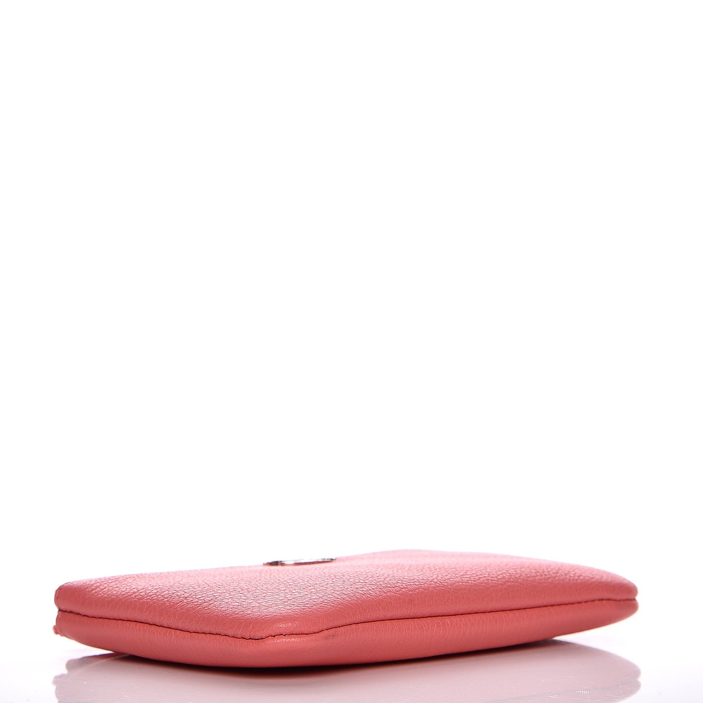 Goatskin Small CC Clover Cosmetic Case Corail