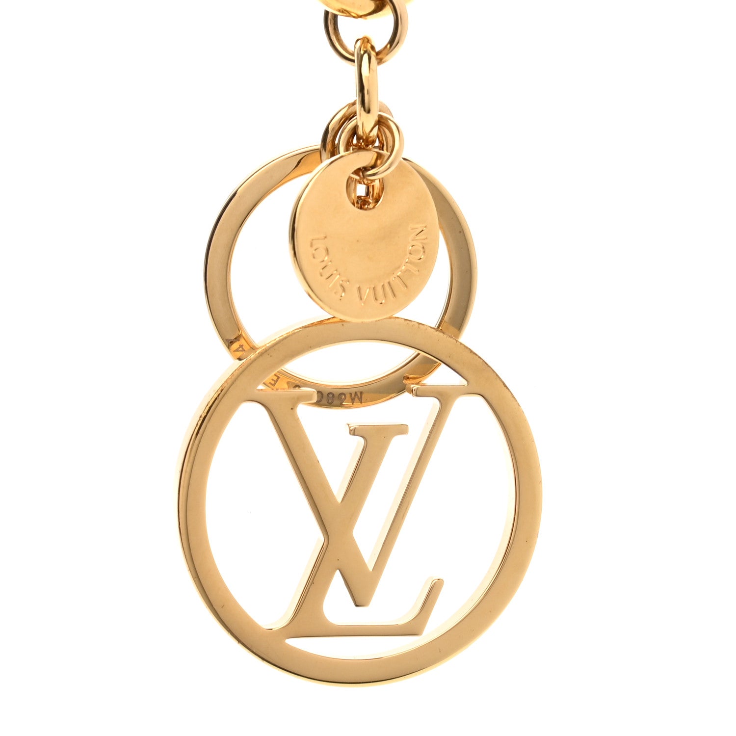 Louis Vuitton LV Circle Bag Charm Key Holder Gold 5 of 5