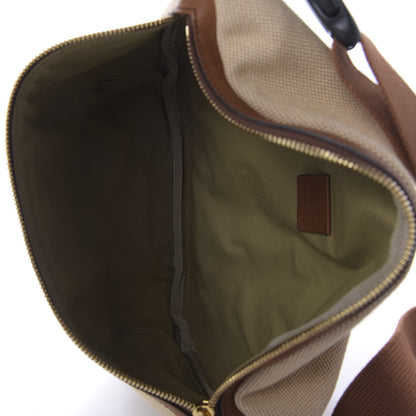 Gucci Vintage Canvas Web Belt Bag Sand Cuir 7 of 10