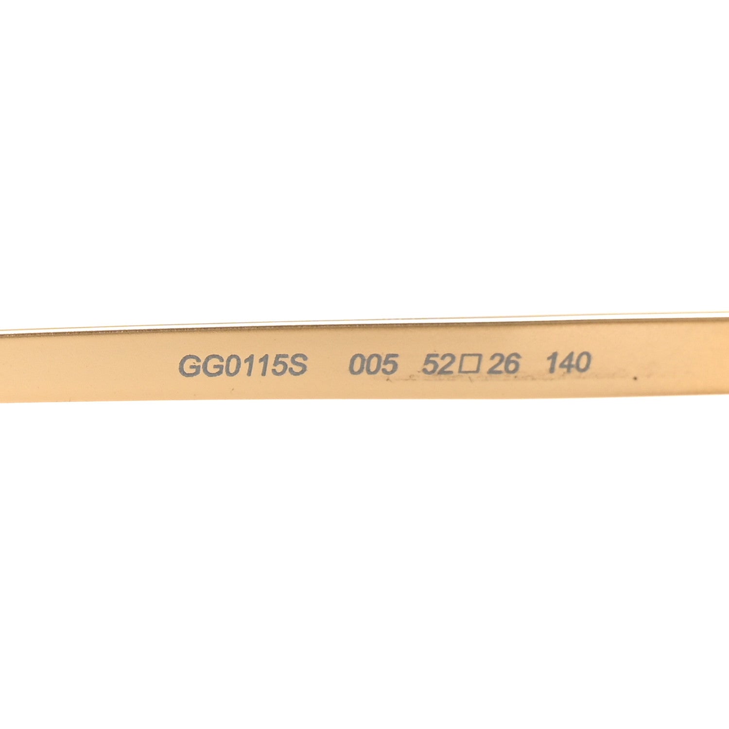Gucci Metal Acetate Crystal Oversize GG0115S Eyeglasses Gold 6 of 10