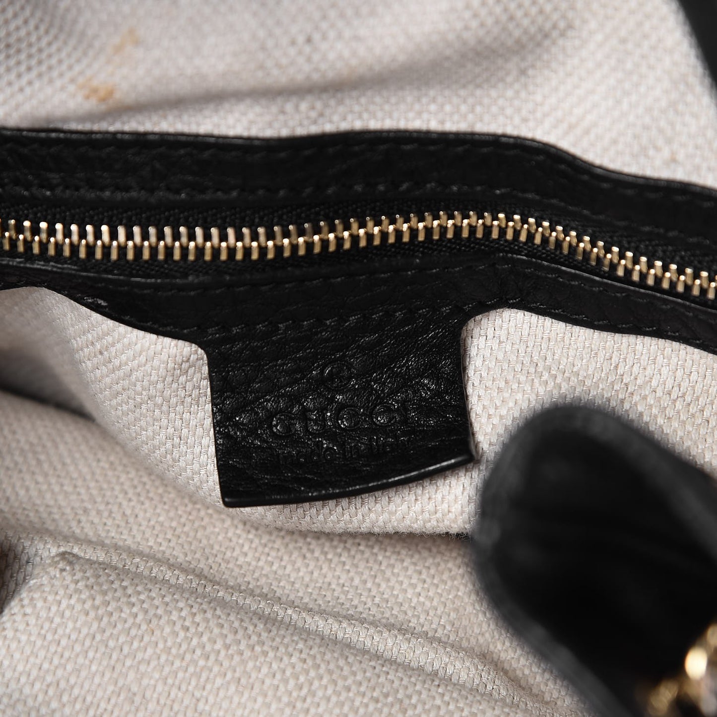 Pebbled Calfskin Medium Soho Chain Shoulder Bag Black