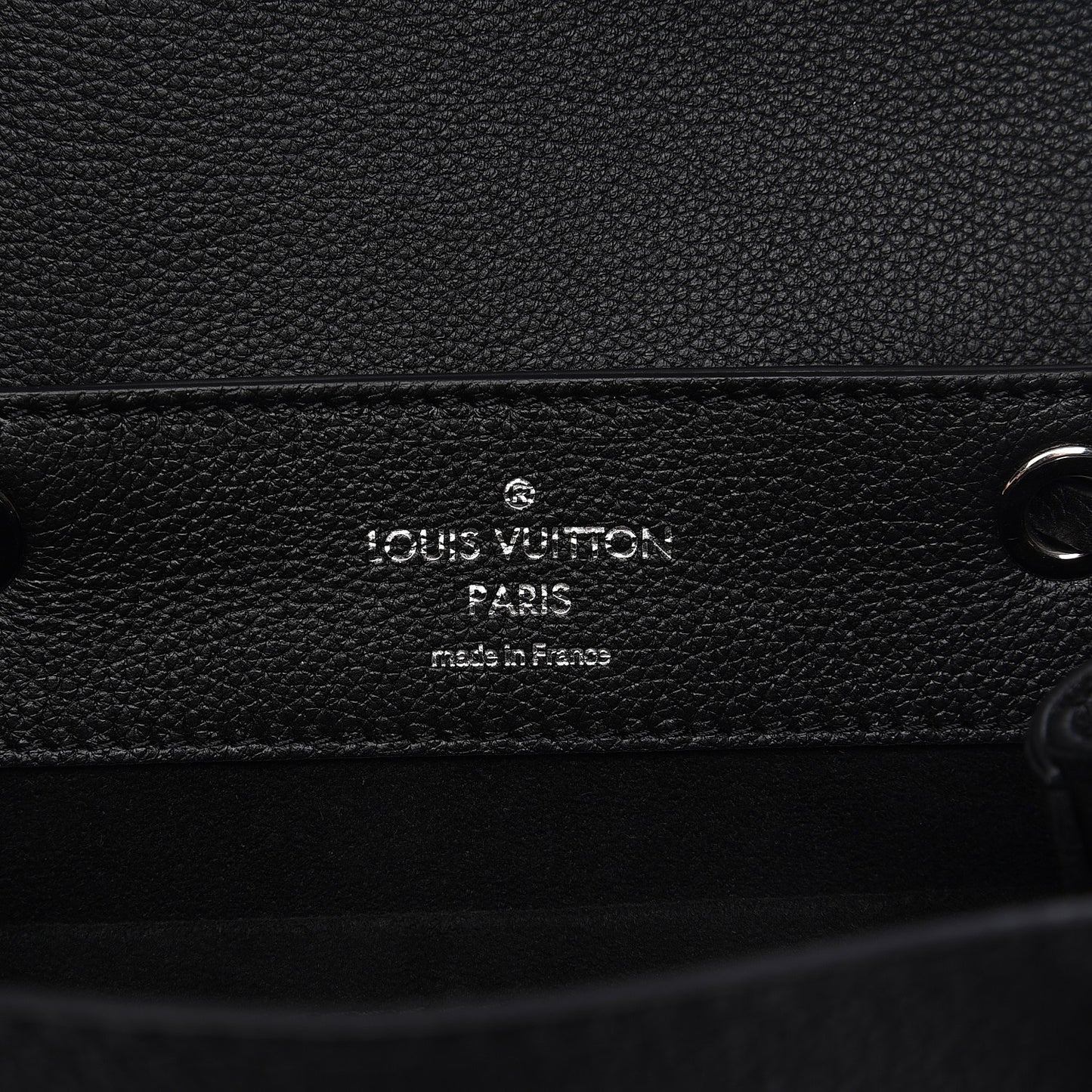 Calfskin Lockme Backpack Black