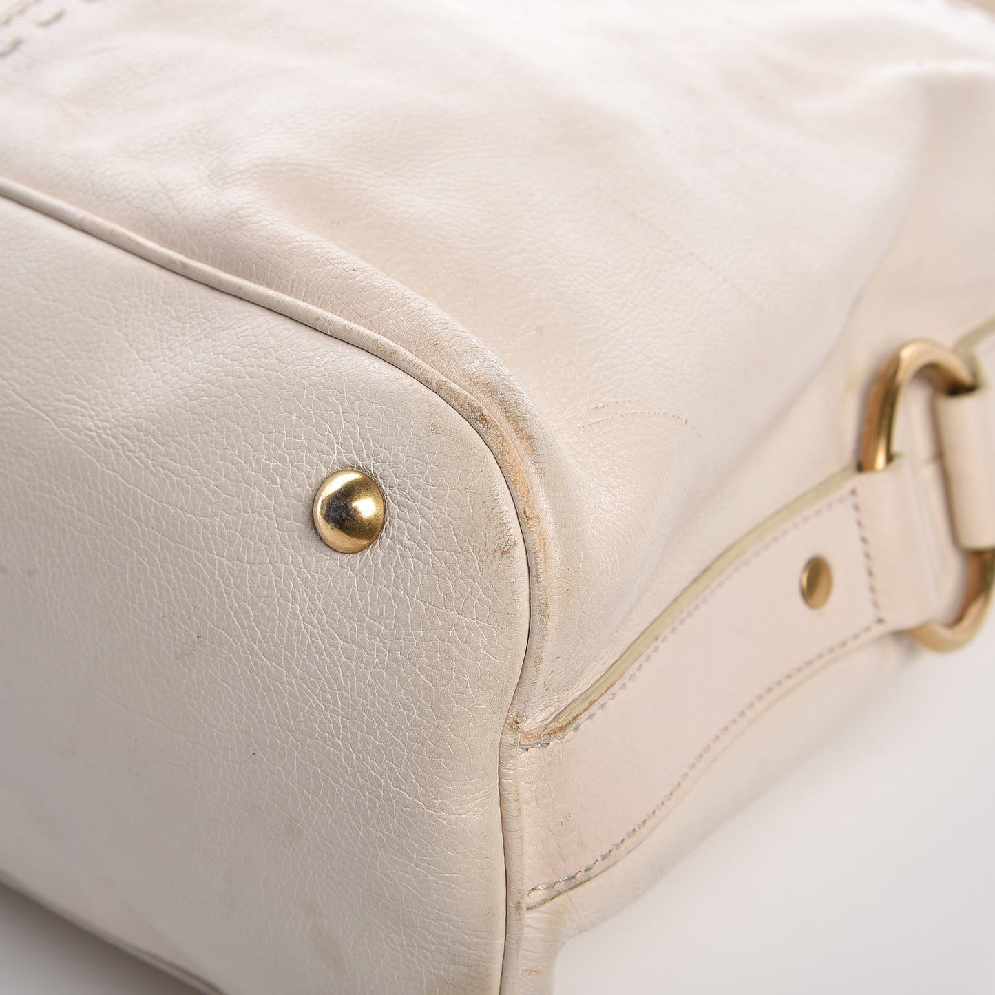 Calfskin Oversized Muse Ivory