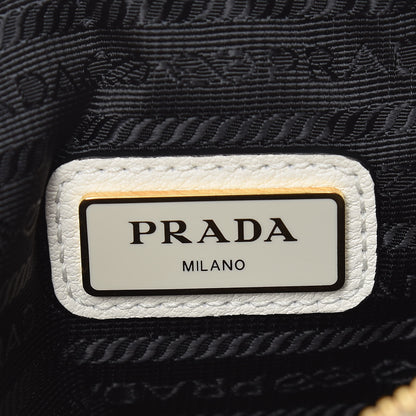 Prada Vitello Daino Medium Double Zip Shoulder Bag White 8 of 15