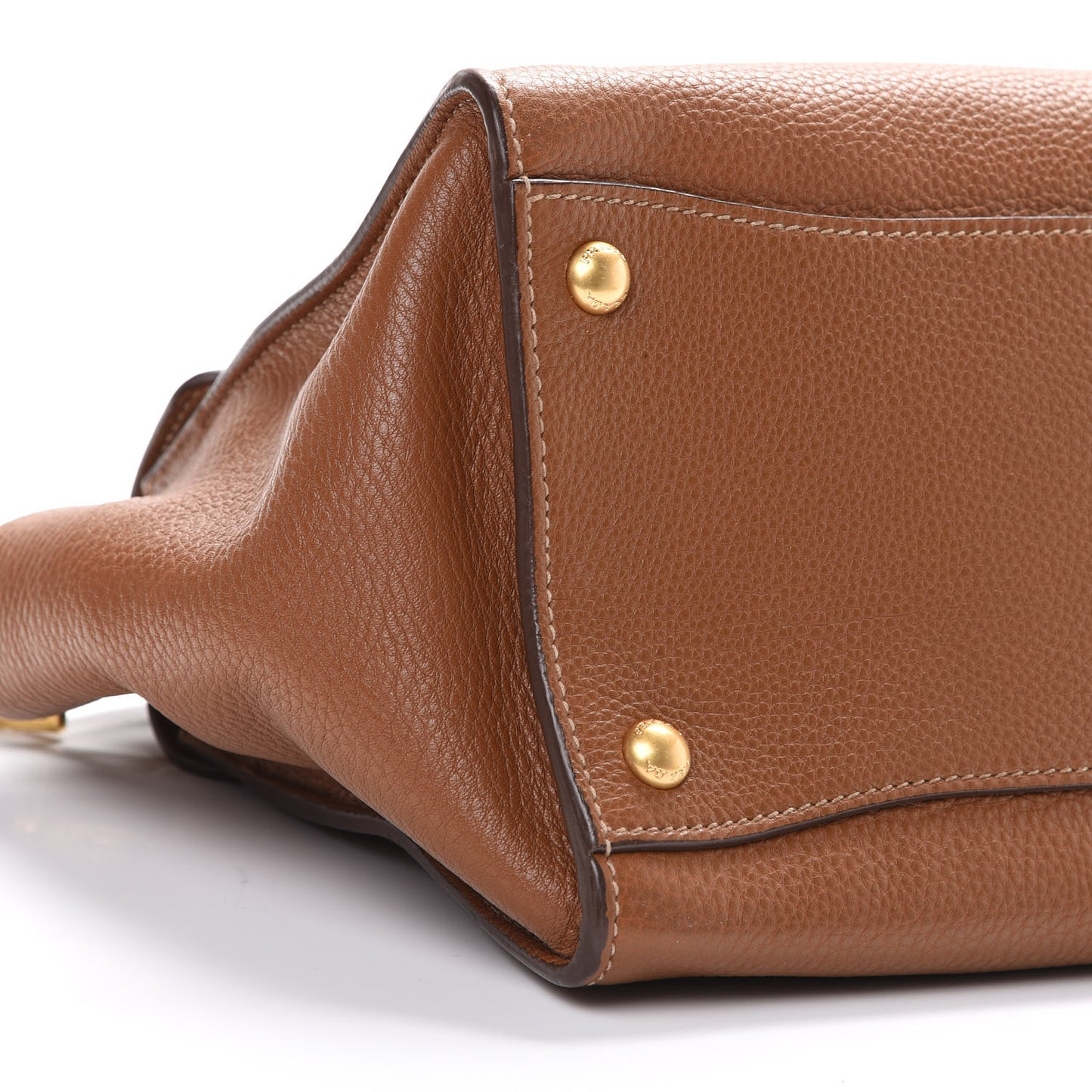 Vitello Daino Sound Twin Pocket Satchel Brandy