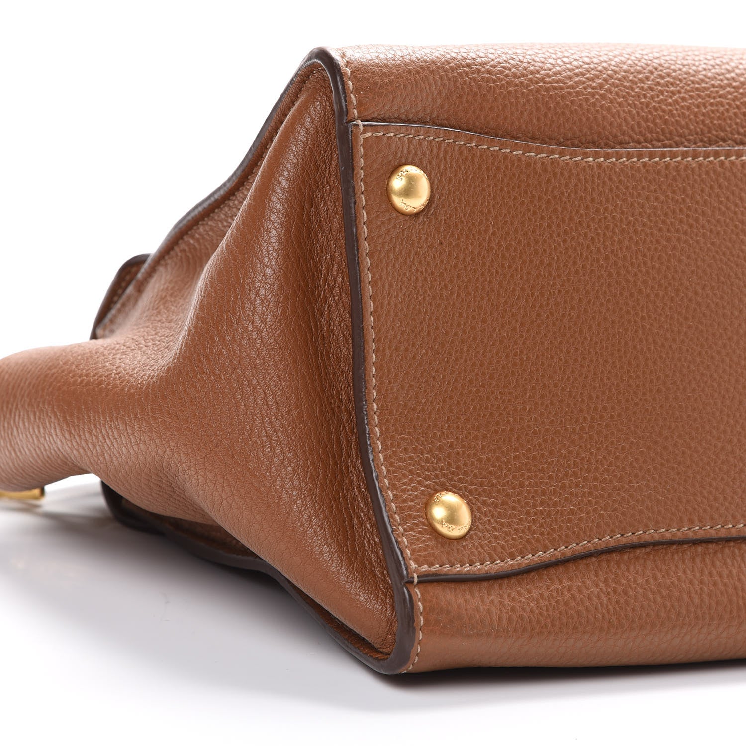 Prada Vitello Daino Sound Twin Pocket Satchel Brandy 8 of 10