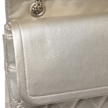 Chanel Metallic Lambskin Quilted 2.55 Reissue 227 Flap Silver 9 of 11