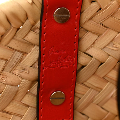 Christian Louboutin Woven Straw Loubishore Tote Beige 6 of 11