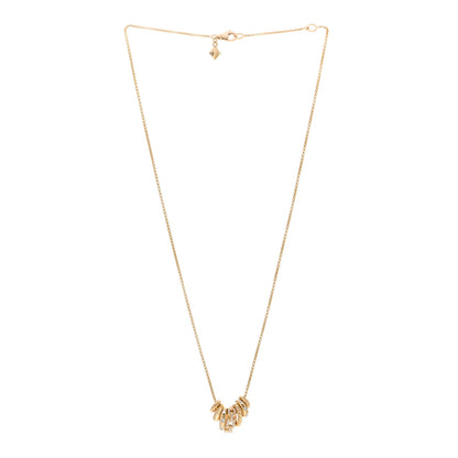 David Yurman 18K Yellow Gold Diamond Stax Rondelle Pendant Necklace 3 of 4