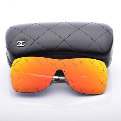 Chanel Shield Runway Sunglasses 4215 Silver Red 7 of 7
