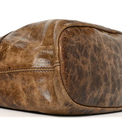 Givenchy Crackled Calfskin Medium Nightingale Light Brown 8 of 10
