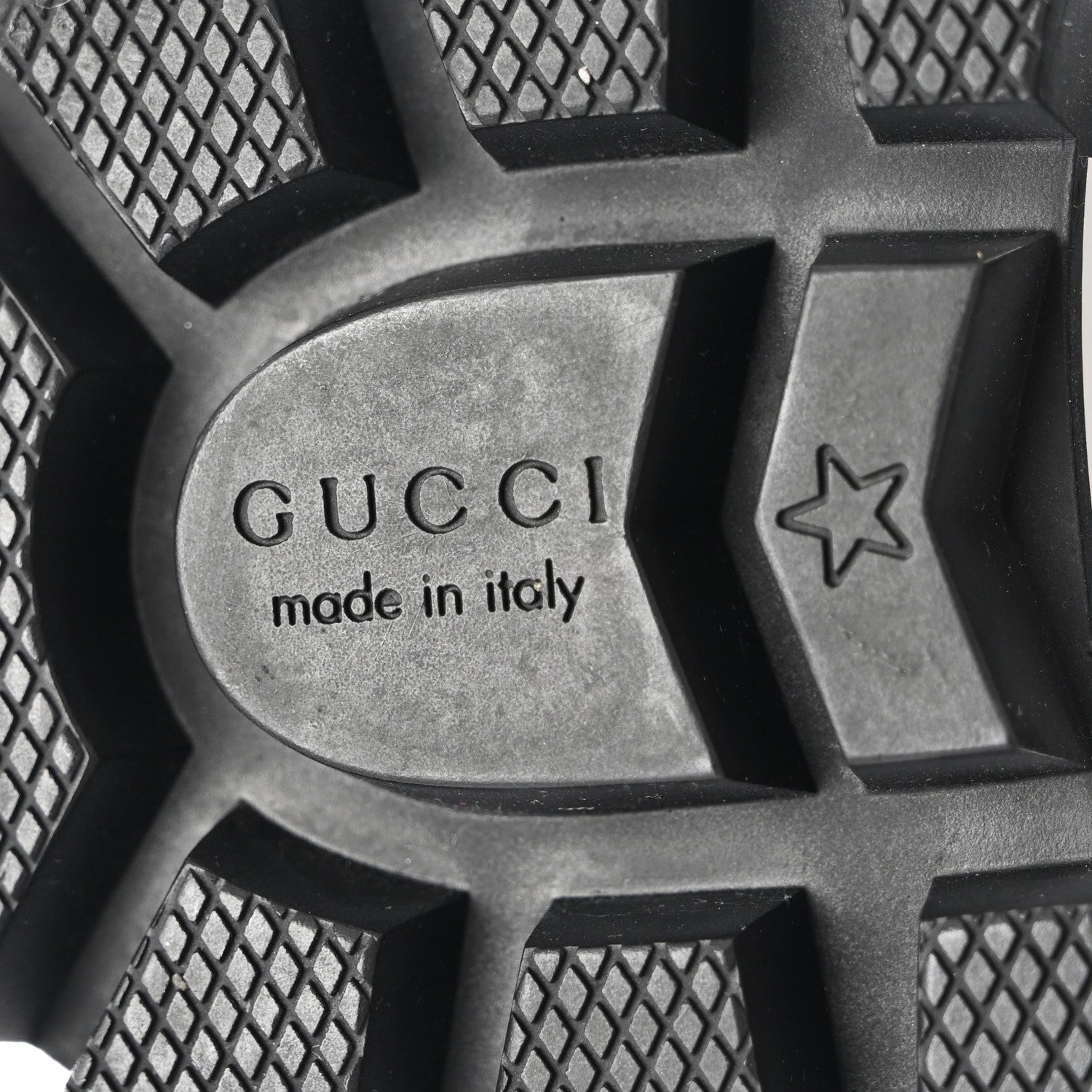 Gucci Tweed GG Monogram Lace Up Combat Ankle Boots 37 Black 6 of 8
