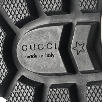 Gucci Tweed GG Monogram Lace Up Combat Ankle Boots 37 Black 6 of 8