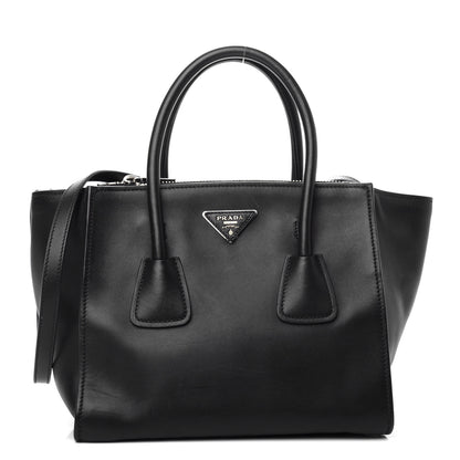 Prada City Calf Twin Pocket Tote Black 1 of 11