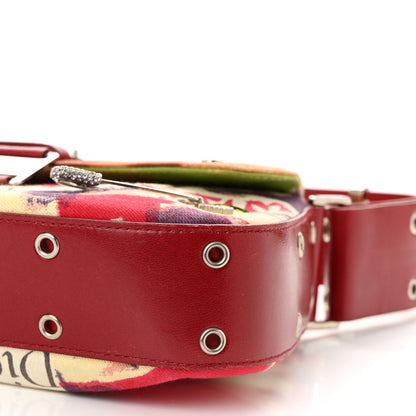 Christian Dior Canvas Calfskin Le Victim Street Chic Columbus Ave Bag Red Multicolor 10 of 10