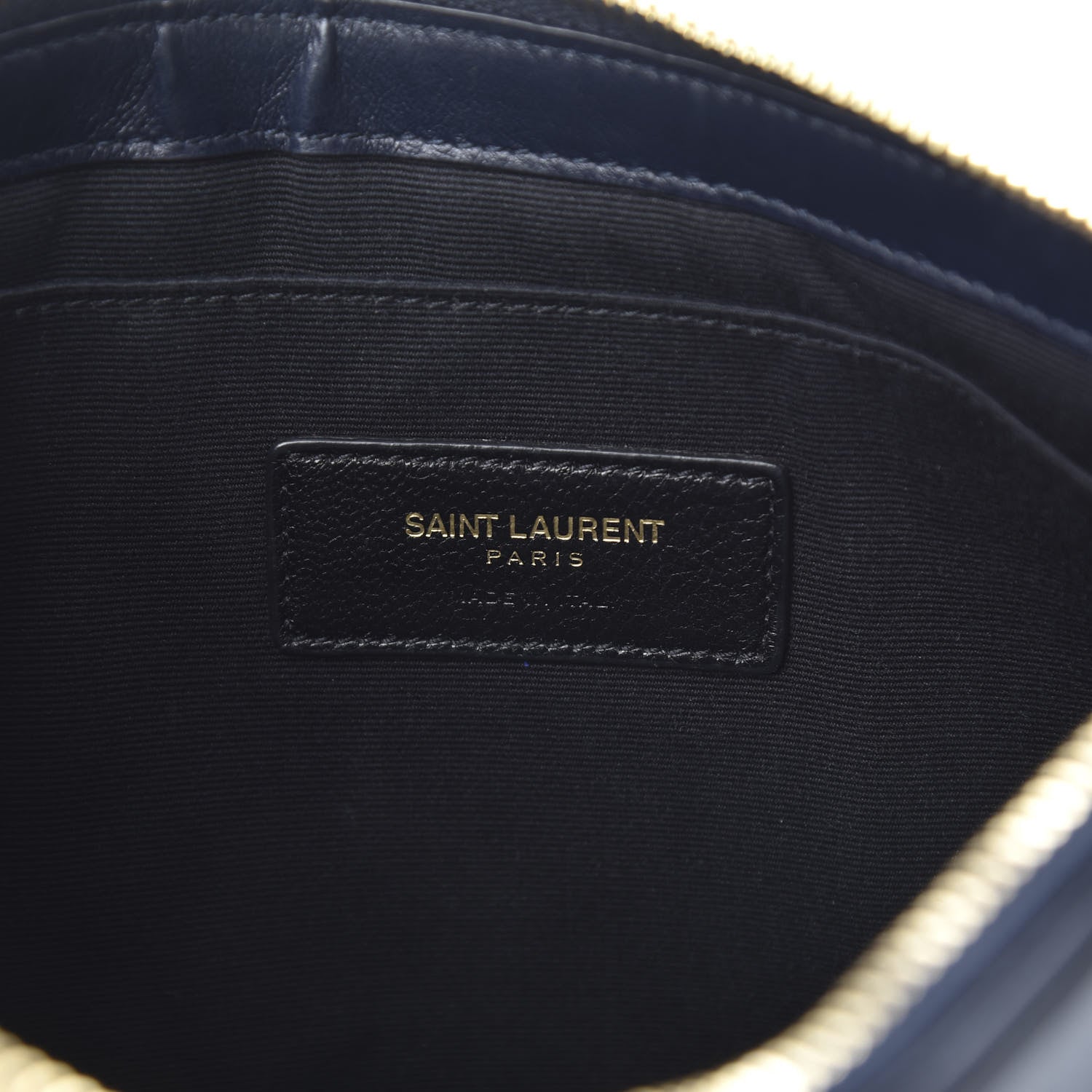 Saint Laurent Calfskin Teen Monogram Crossbody Bag Blue 7 of 12