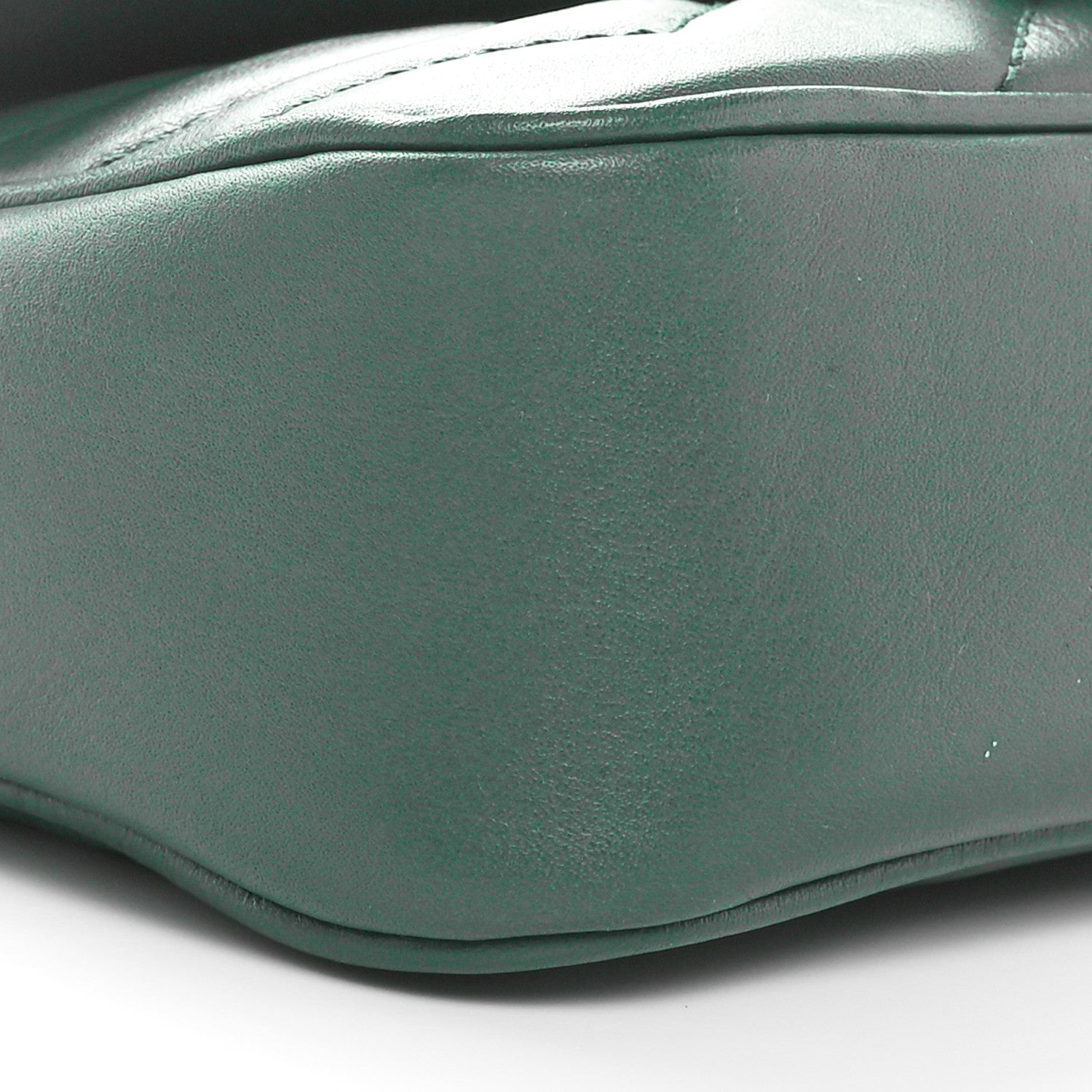 Gucci Calfskin Matelasse Super Mini GG Marmont Shoulder Bag Emerald Green 9 of 11