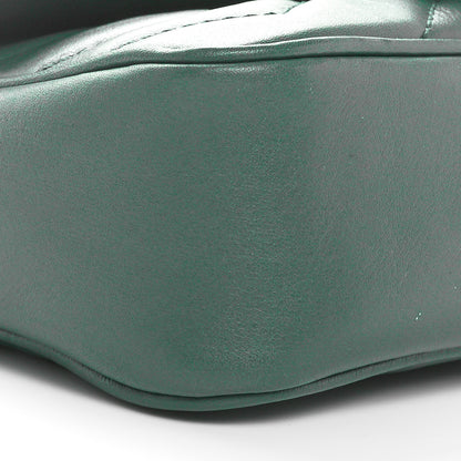 Gucci Calfskin Matelasse Super Mini GG Marmont Shoulder Bag Emerald Green 9 of 11