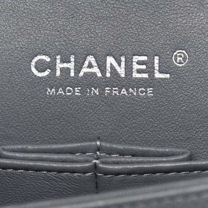 Chanel Caviar Quilted Medium Double Flap Grey 6 of 11